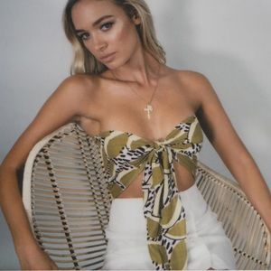 Tie crop top princess polly